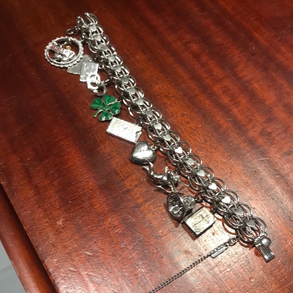 Monet Heart Bracelet W/Added Sterling Charms